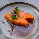 Poached Arctic Char, part of the $55 three-course prix fixe